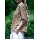 Solid Half Sleeve Crew Neck Casual Women Blouse