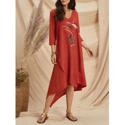 women's chiffon short sleeve dress HE1604-02-01