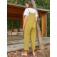 Pocket Solid Loose Fit Brief Summer Jumpsuit