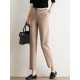 Contrast Pocket Step Hem Tailored Pants For Women